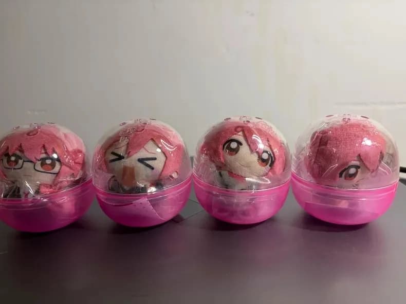 In Stock Fukuya Kasane Teto Fluffy Collectible Kawaii Anime Soft Dolls Toys Changeable Outfit Bag Hanging Decoration Gifts