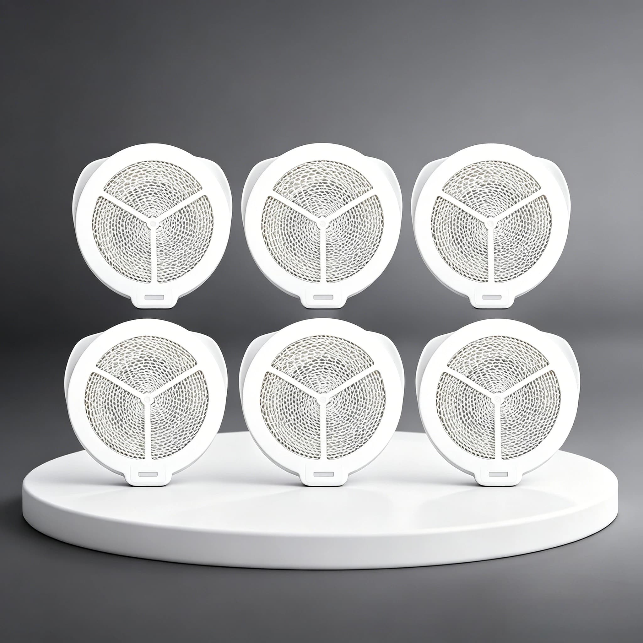 2-6pcs CPAP Replacement HME Waterless Humidifier Compatible with F20 Ventilator Filter Cotton Artificial Humidification Head
