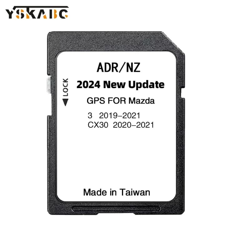 2024 Version Australia New Zealand Maps SD Navigation Card for Mazda 3 CX30 Car Navigation Update Infotainment system GPS data