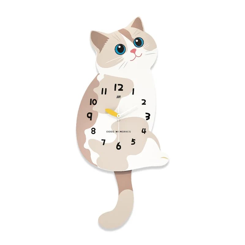 Creative wall clock, living room, no punching, home decoration clock, wall-mounted high-end modern simple silent clock