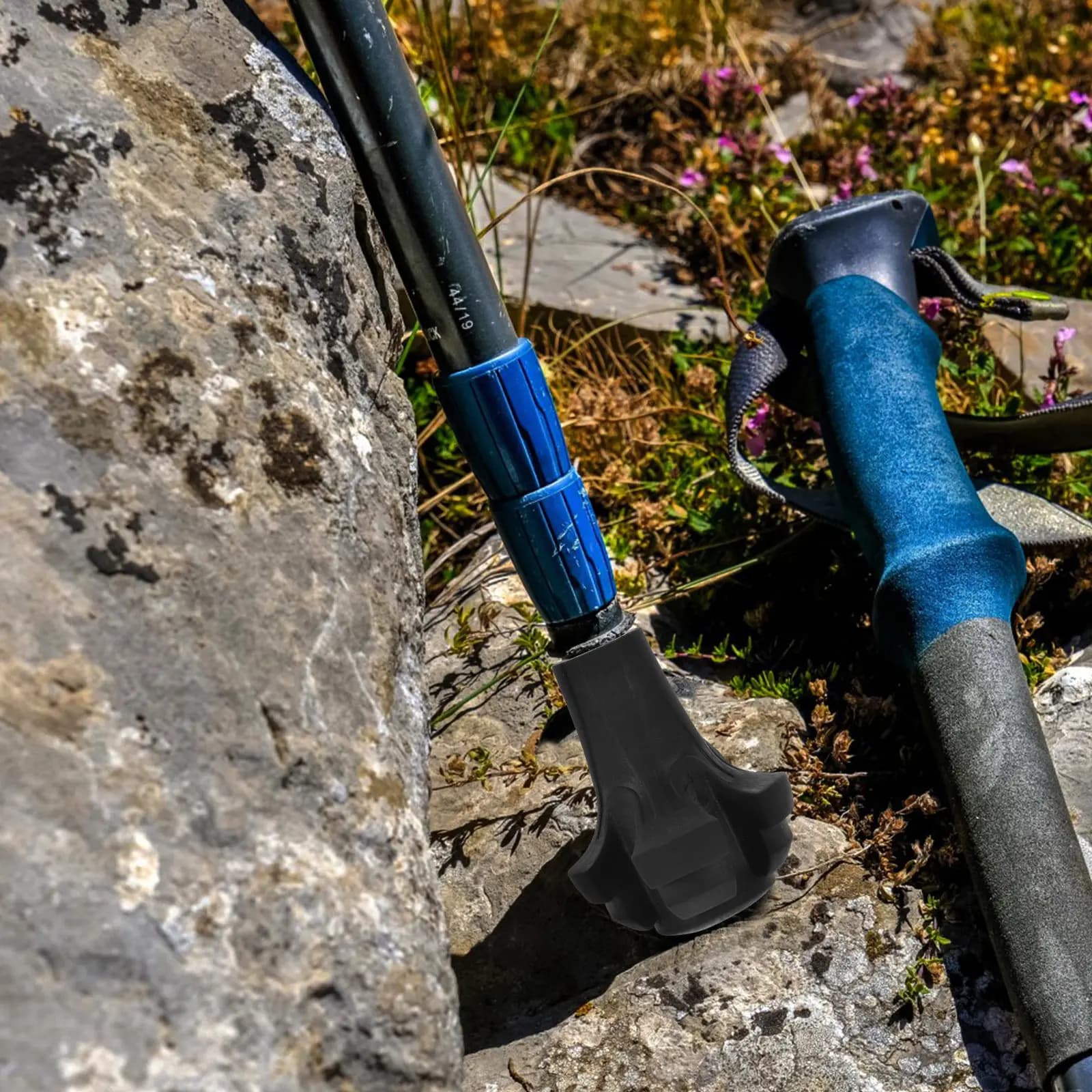 4 Pezzi Puntali Protettivi in Gomma per Bastoni da Trekking, Coperture di Ricambio per Bastoni da Passeggio, Accessori per Bastoni da Escursionismo, Protezioni per Punta Bastone