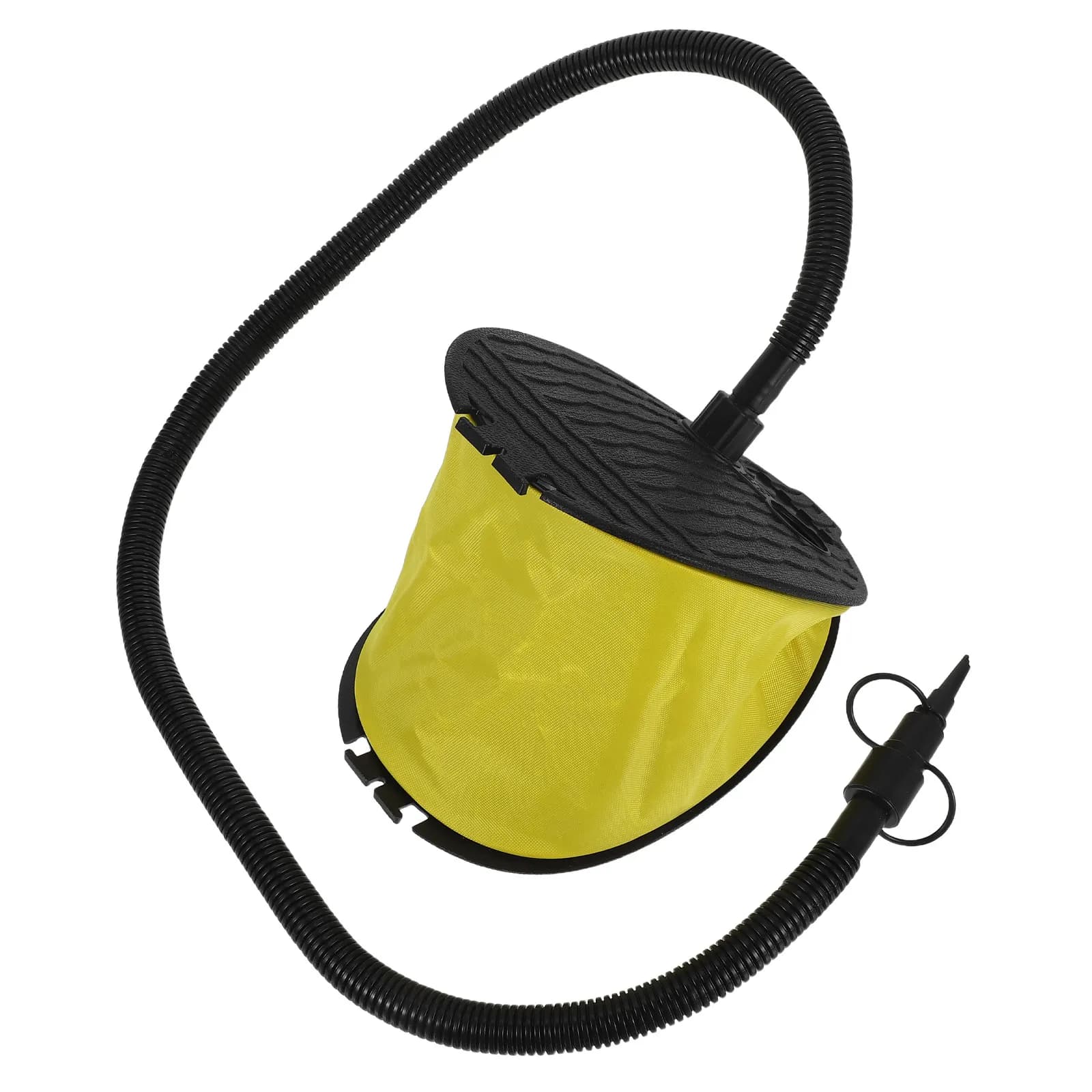 Heavy duty pedal pump for camping inflatables, mats, yoga balls, with triple valve, suitable for inflatable bellows.