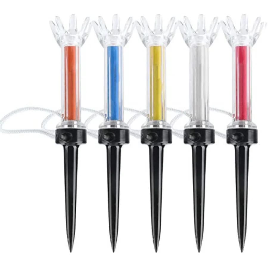 Tee da Golf 5 Pezzi, Flessibili e Magnetici in Plastica, Accessorio per Allenamento e Pratica