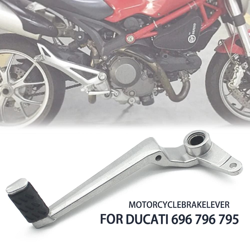 Leva del freno posteriore del motociclo Pedale del resto del freno posteriore Asta per Ducati 696 796 795 M1100 2009 2010 2011 2012 2013 Monster