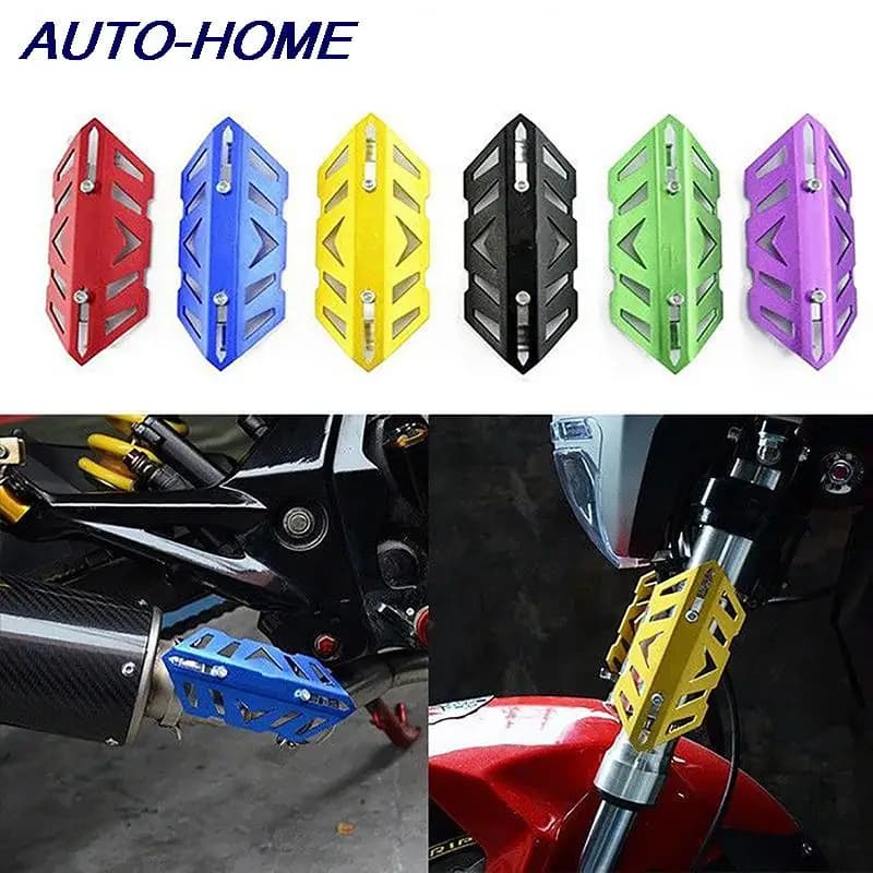 Protezioni forcella moto, 2 pezzi forcella anteriore moto copertura ammortizzatore forcella anteriore in lega di alluminio protezioni protezione forcella