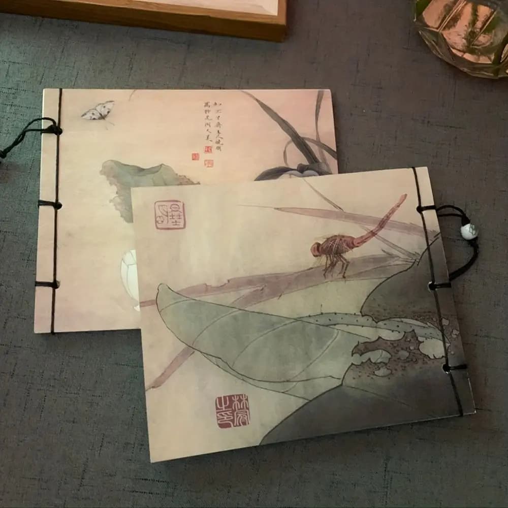 Ancient Style Ancient Style Sketchbook Tassel Line Package Thread-bound Vintage Line-bound Sketchbook Graffiti 80 Sheets