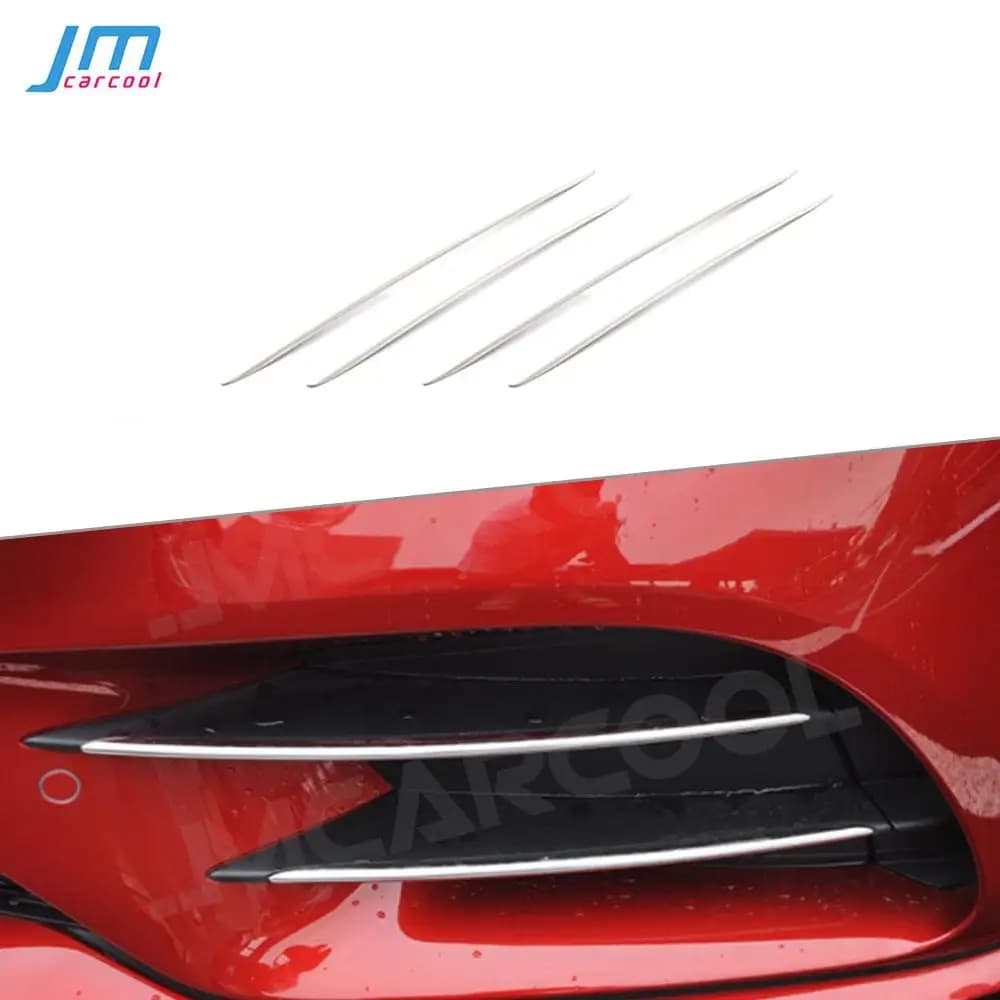 Striscia fendinebbia anteriore in acciaio inossidabile per Mercedes Benz Classe CLS C257 CLS260 300 350 450 CLS53 AMG 2019 UP