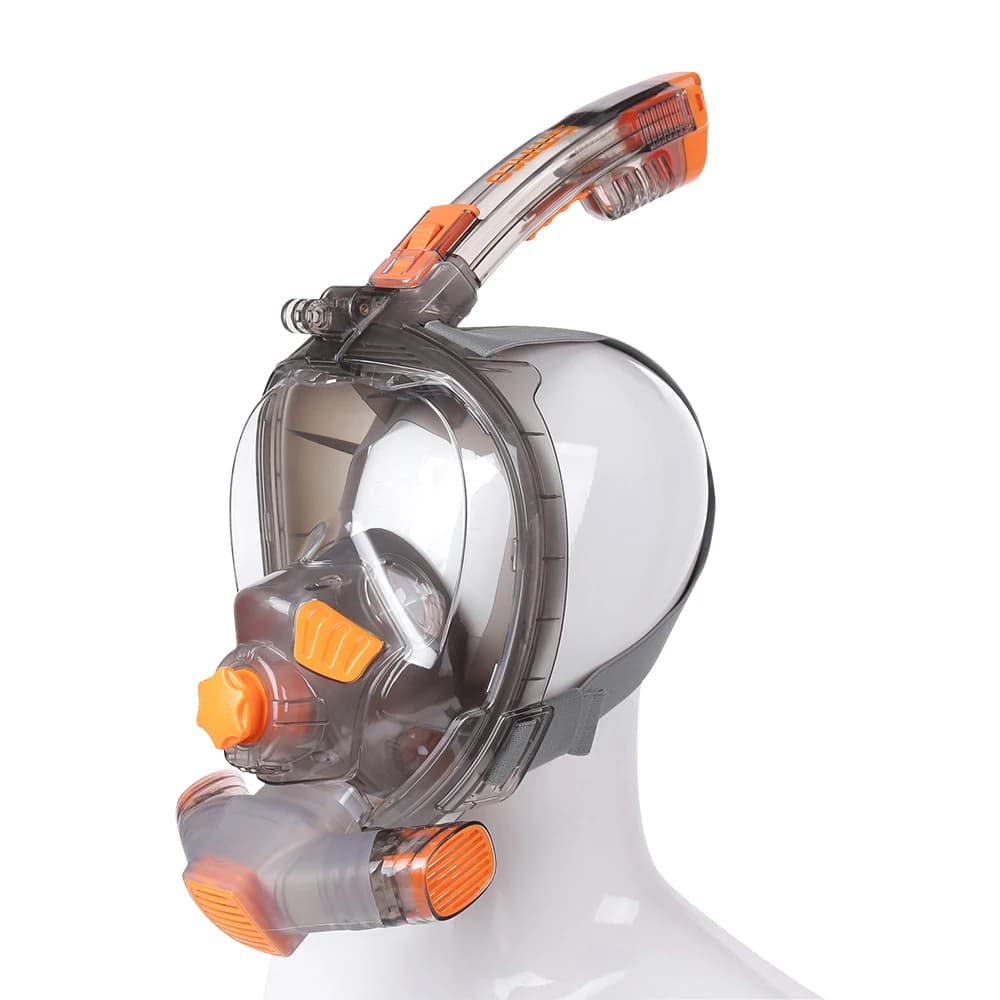 SMACO-Water full face mask for adults, anti-fog glasses, wide underwater vision, folding, transparent snorkeling, swimming mask