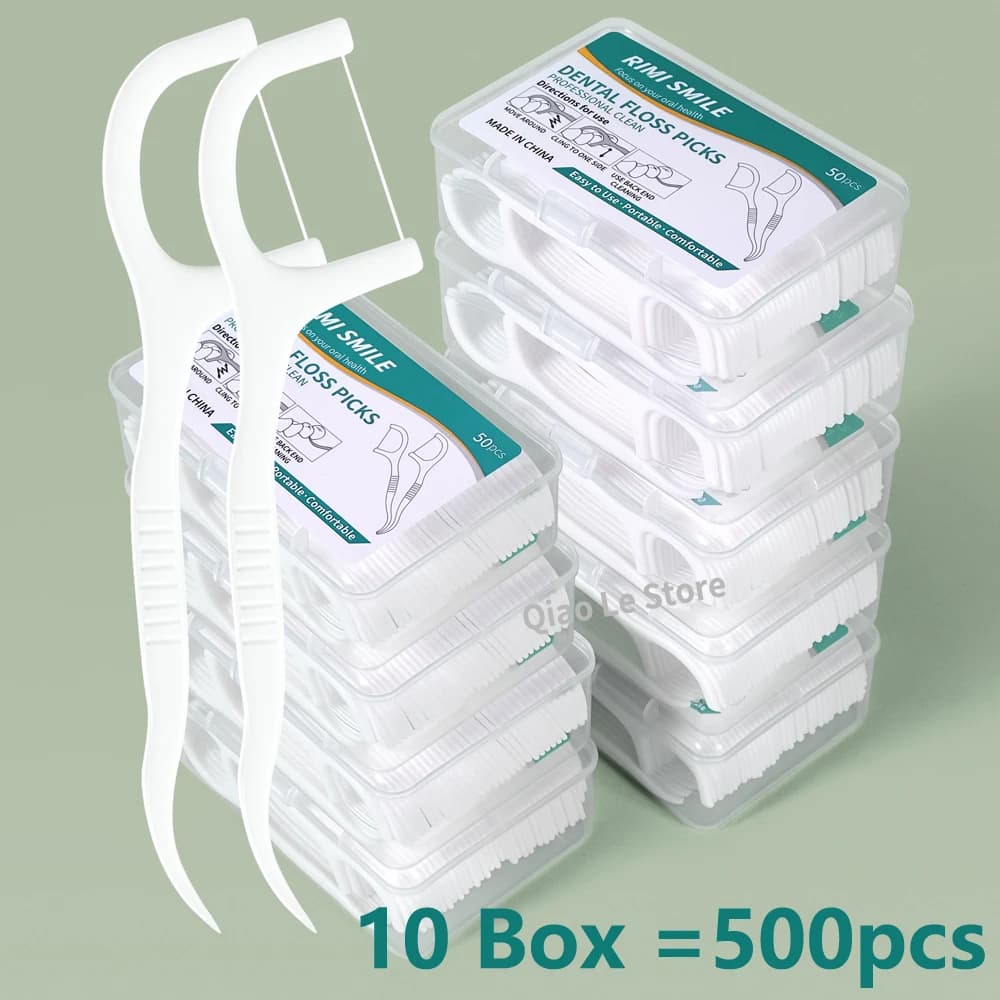 50/100/150/250/500pcs Portable Use And Drop Wire Interdental Plastic Sprinklers High Voltage Interdental Wire Stick Box Dentale Hygiene Oral