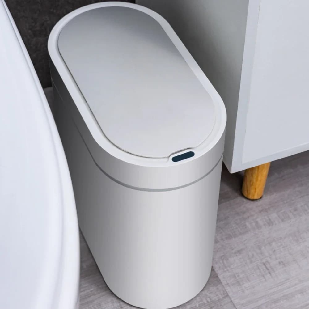 Smart 7L USB Charging Trash Can Automatic Waste Bin for Bathroom Toilet Waterproof Narrow Seam Sensor Bin Kitchen Wastebasket