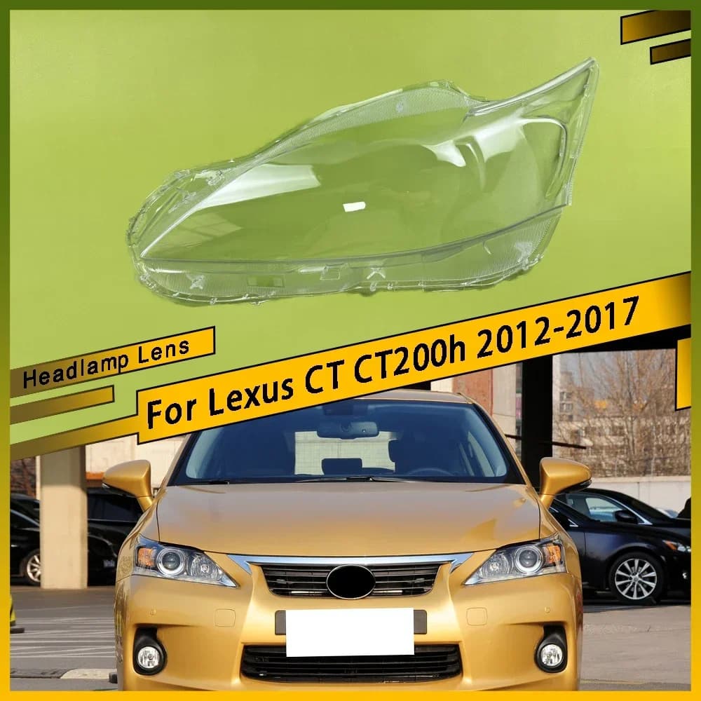 Per Lexus CT CT200h 2012 - 2017 Faro Copertura Trasparente Faro Borsette Paralume Custodia Plexiglass Sostituire Lente Originale