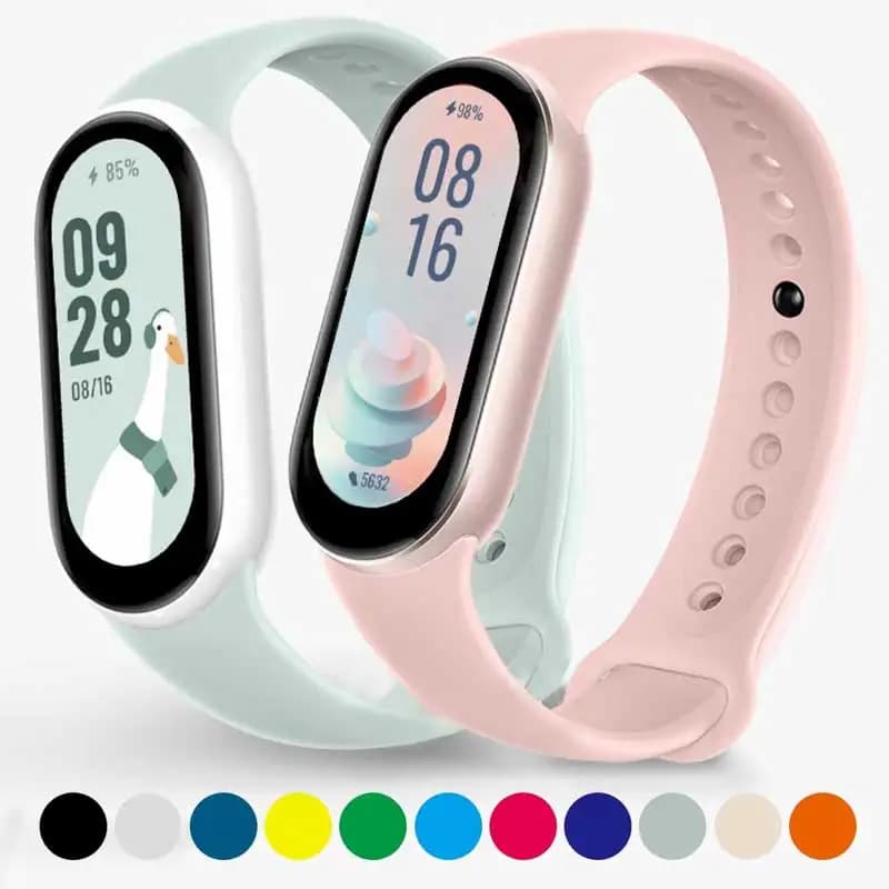 Cinturino in Silicone per Xiaomi Mi band 8-8 NFC sostituzione miband8 cintura Sport bracciale smart band 8 accessori per cinturini impermeabili