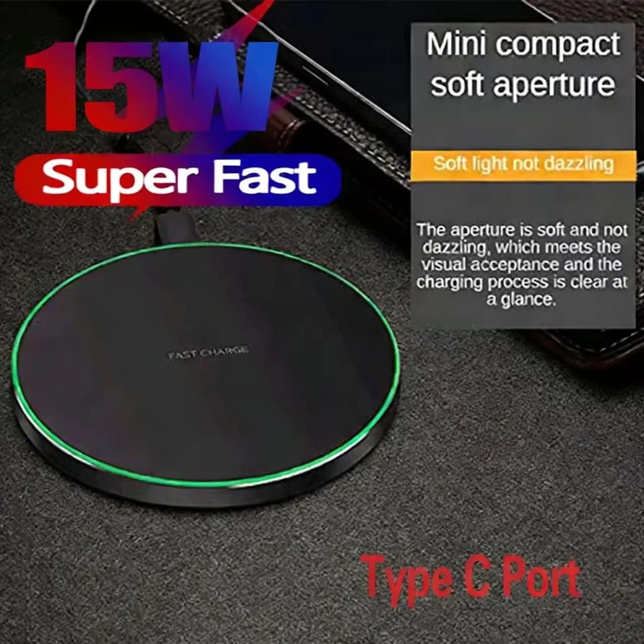Base di Ricarica Wireless da 15W per iPhone 17 16 15 14 13 12 XR Samsung S22 S21 Xiaomi - Stazione di Ricarica Rapida