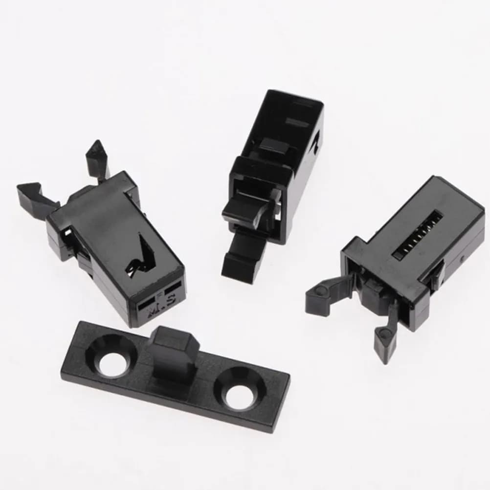 10 Pezzi Clip di Bloccaggio a Pressione per Coperchio Bidone della Spazzatura, Fibbie di Ricambio Universali, Kit di Riparazione per Contenitori Rifiuti
