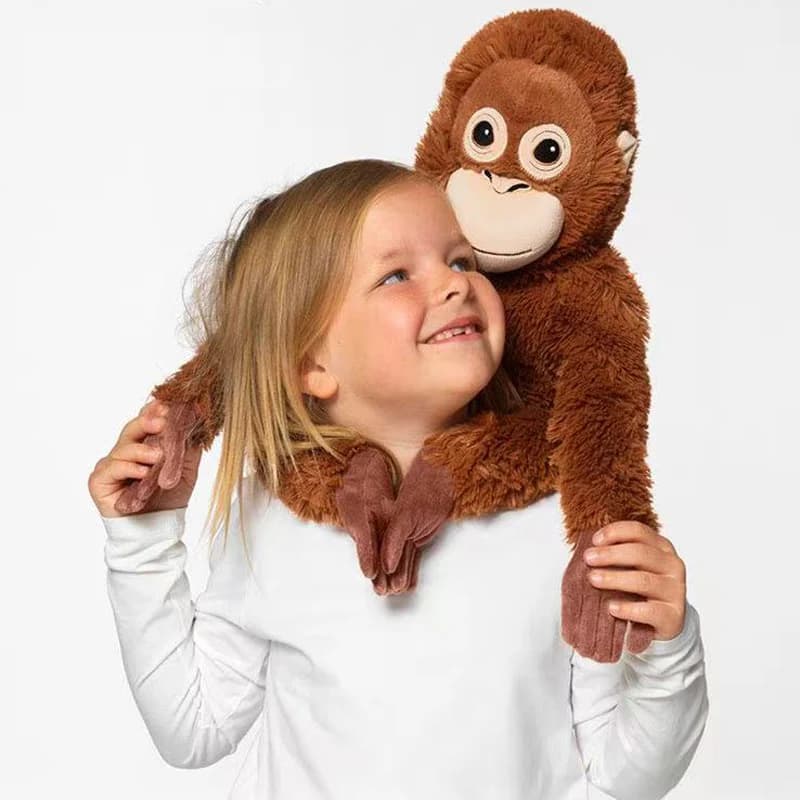 Nuovo Peluche Gorilla Cartone Animato 2026 Scimmia Scimpanzé Morbido Giocattolo Imbottito Bambola Zaino Borsa Auto Decorazione Stanza Regalo di Compleanno Creativo