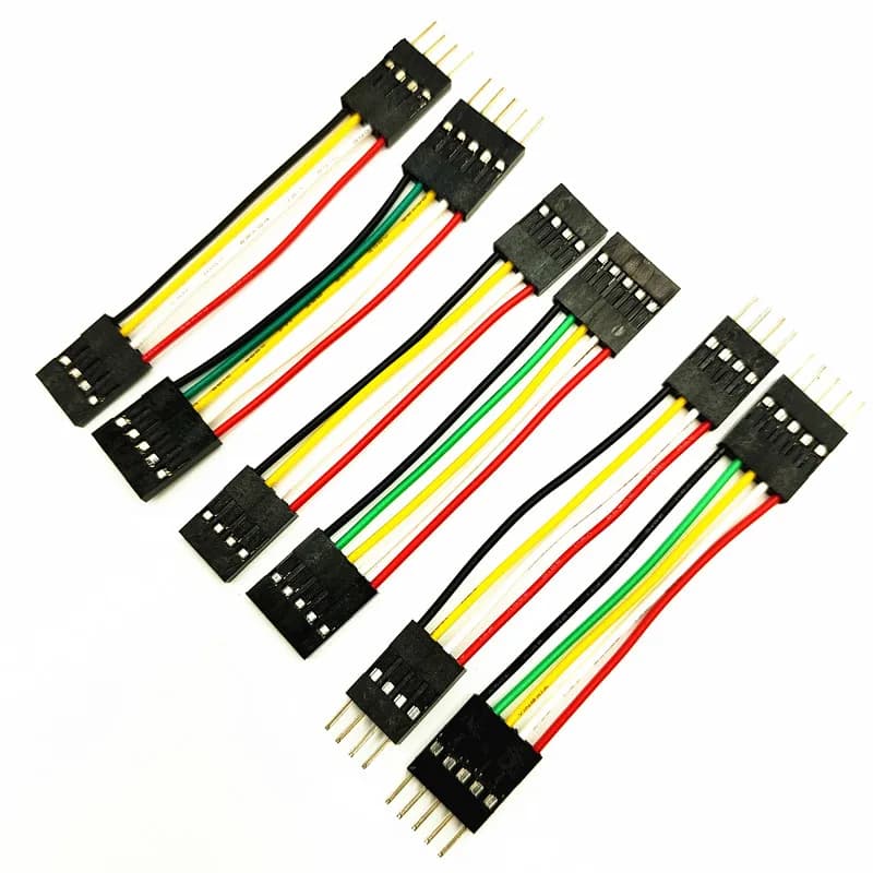 10 pcs 5 cm Cutting Dupont Cable For Arduino Line 2.54mm Male Female Dupont Jumper Wire 26AWG Cable FAI DA TE electronic connector