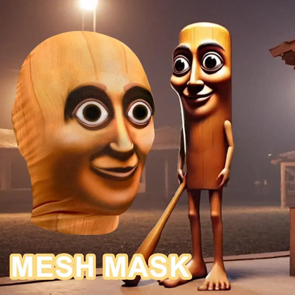 Maschera a pieno facciale stampata in 3D Passamontagna Maschera con effetto visivo realistico per cosplay Puntelli per feste di ruolo di Halloween