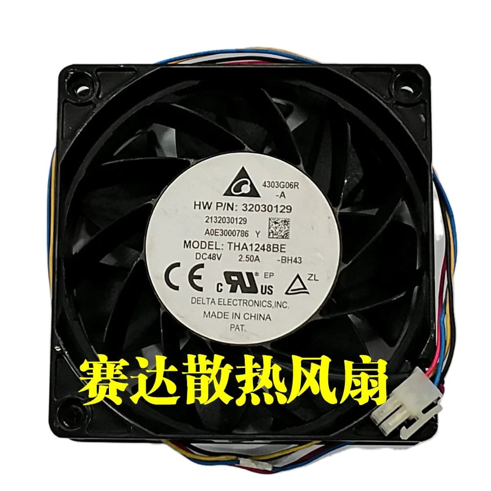 Original aluminium frame cooling fan DELTA 12038 48V 2.50A THA1248BE 120*120*38mm