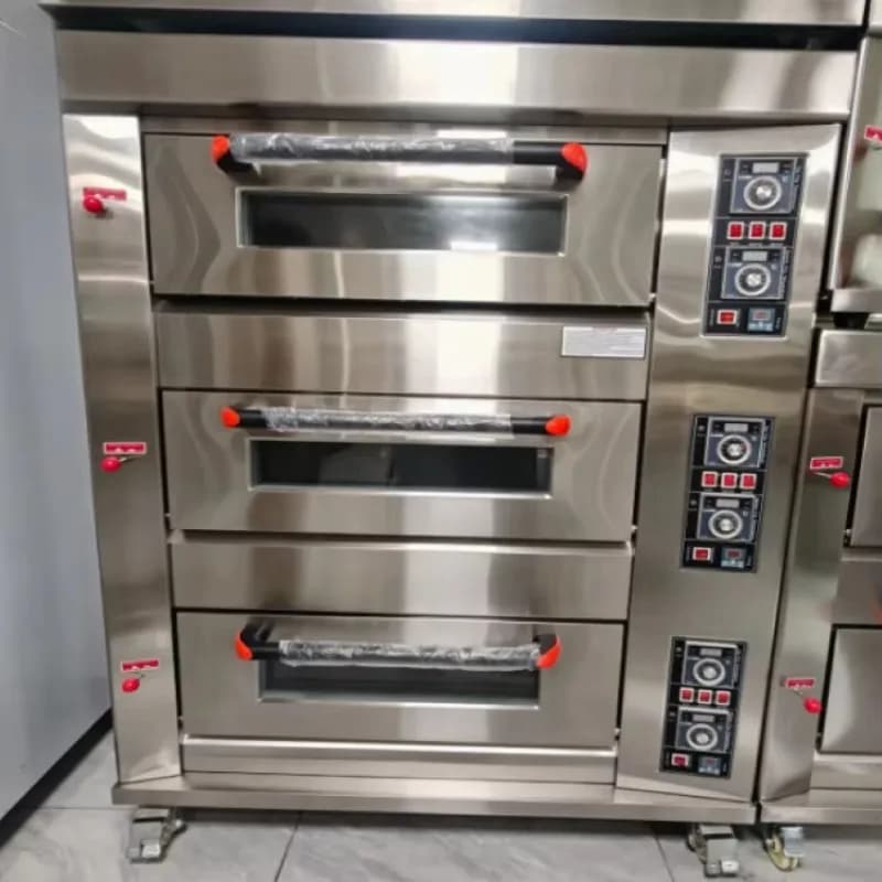Bakery Stone Deck Oven Commercial Baking Machine Gas Multi-deck Oven for Bread Artisan Pizza Pastry Shop Equipment OME