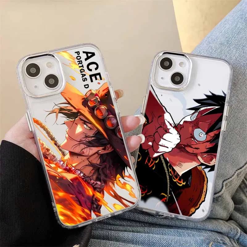Cover Morbida Trasparente in Silicone O-ONE P-PIECE-E Anime per Apple iPhone 17 AIR 16E 15 14 13 12 11 Pro Max Plus