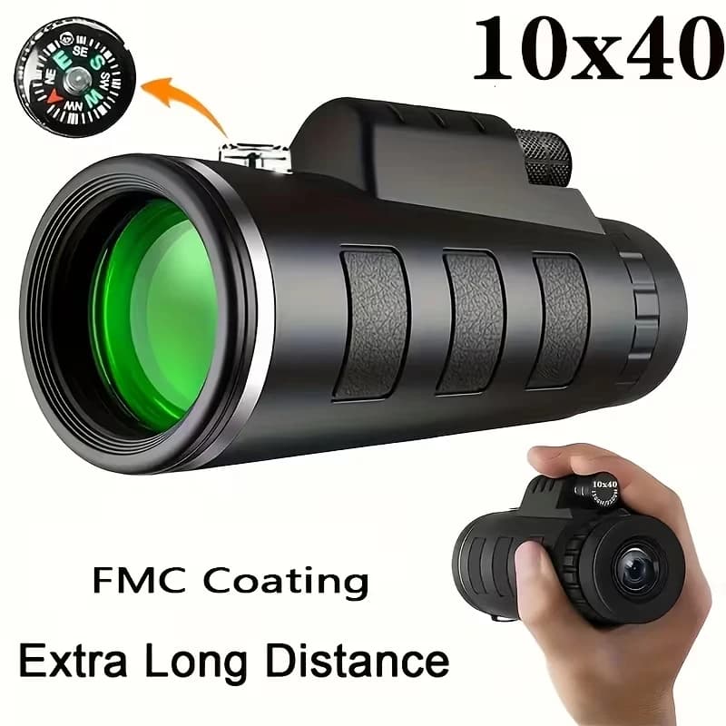 40x60 High-Power HD Monocular for Adults – Includes Smartphone Holder/Clip – Suitable for Outdoor Birdwatching and Sports Events