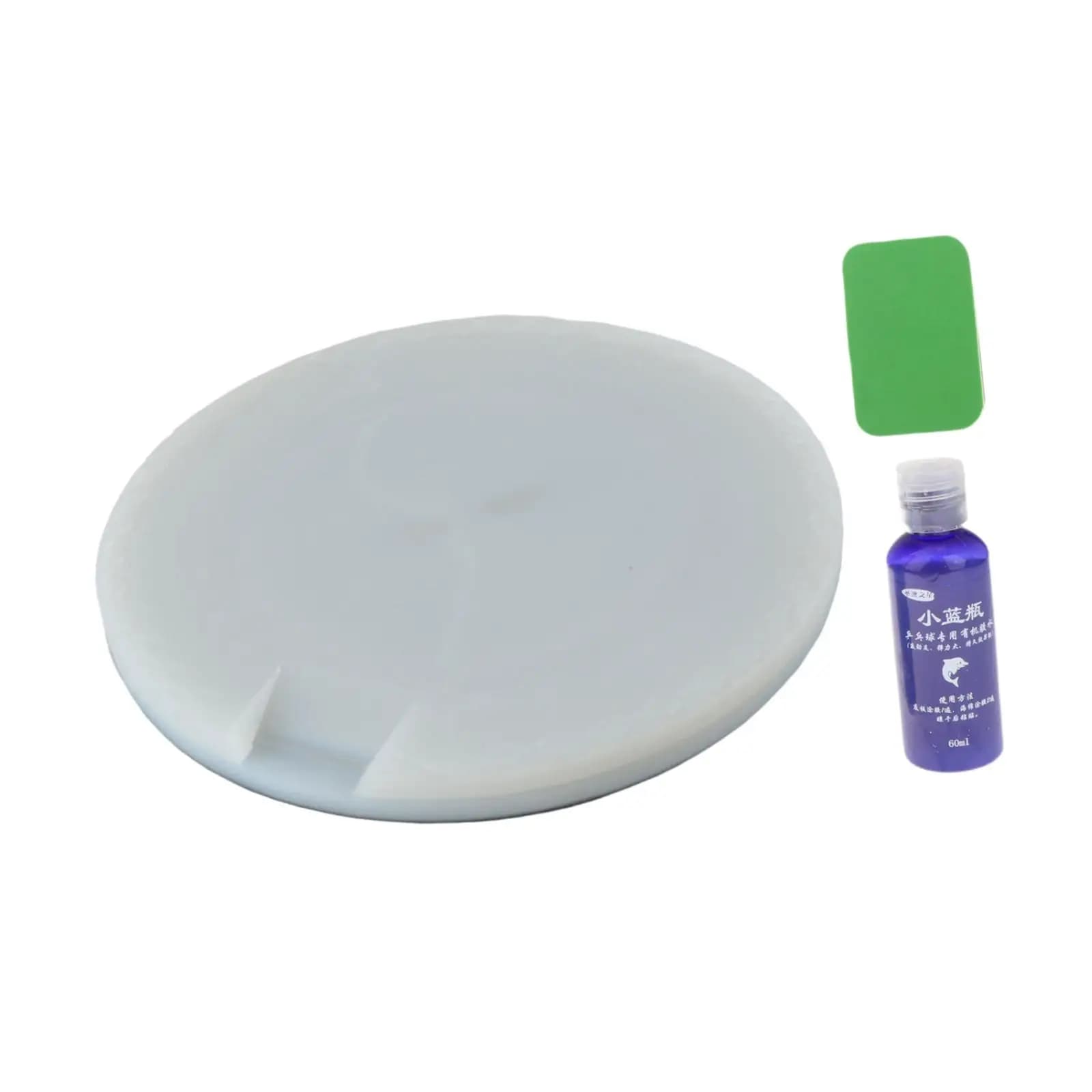 Tagliere per Gomme da Ping Pong con Design Rotante, Strumento per Applicazione Adesiva e Pulizia della Spugna per Laboratorio di Tennis da Tavolo