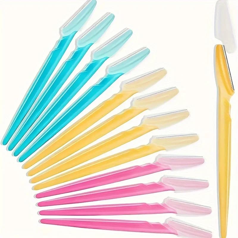 3/5/6/12/24 piece multifunction eyebrow shaving kit: precise threading, modelling, face hair removal tool with easy grip