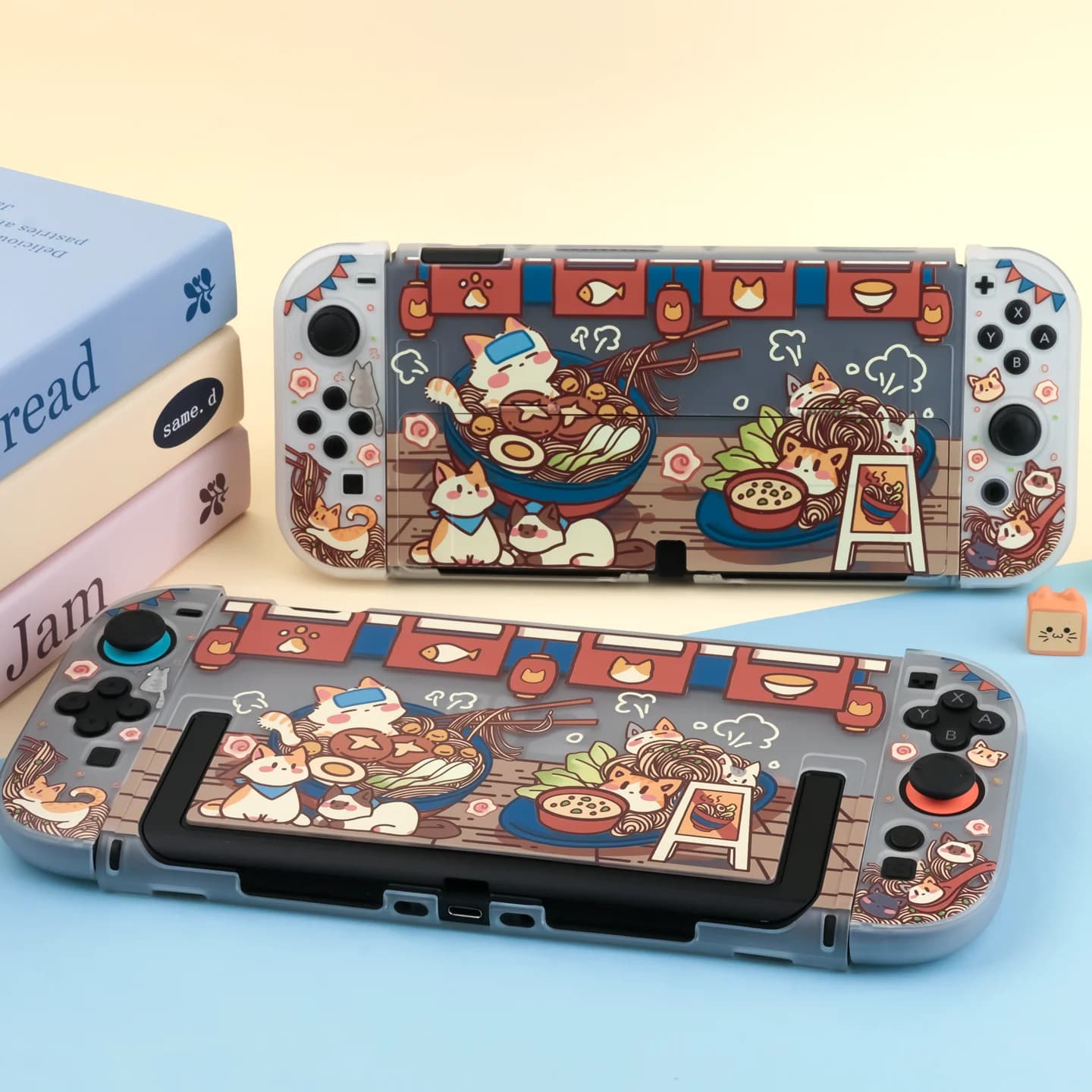 Custodia Protettiva Meow Noodles compatibile con Switch 2 - NS2 (2025) Cover Rigida Opaca Rimovibile
