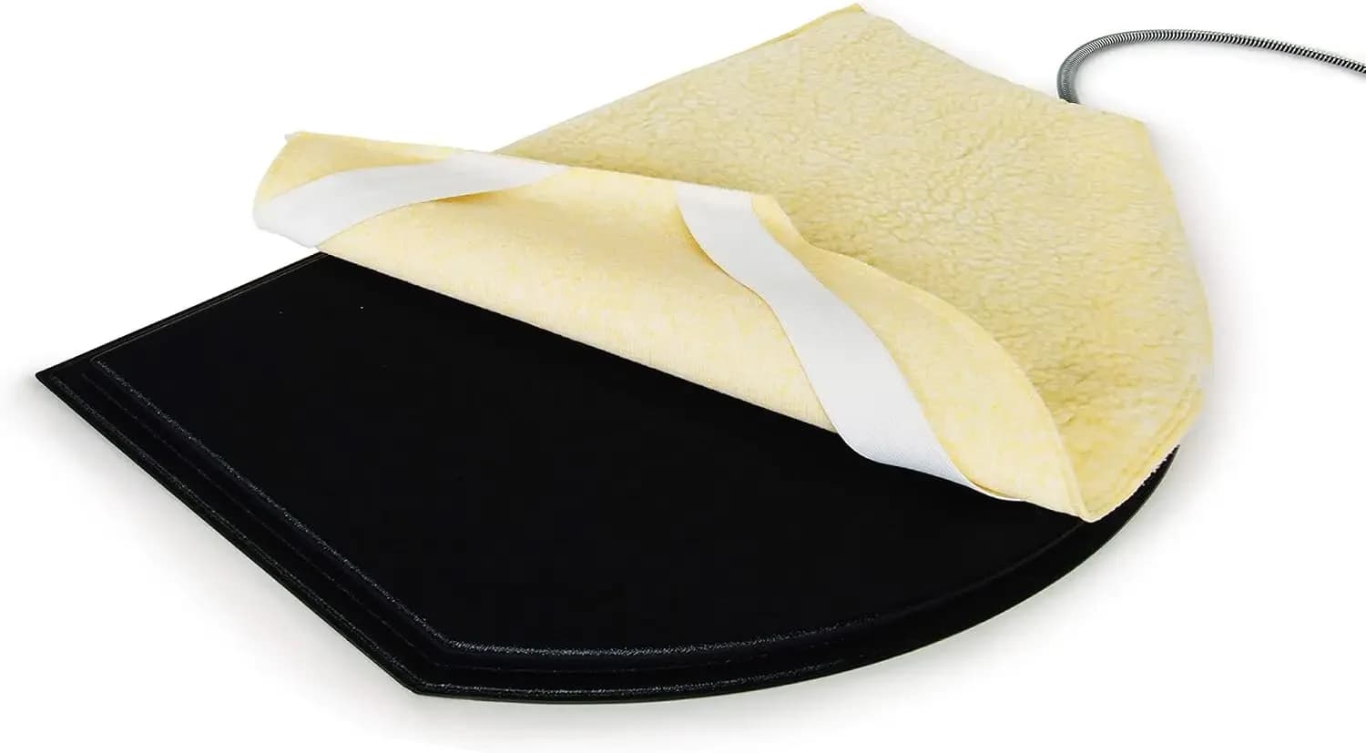 Lectro-Kennel Igloo-Style Heated Outdoor Dog Bed, Half-Round Durable Rigid ABS Plastic Heated Pad for Dog Houses Outdoor