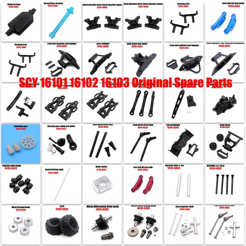 WLtoys 144006-144009 High Speed Racing 1/16 4WD 50 Km/h RC Car ricambi originali ricevitore parti Kit SCY 16101 16102 16103
