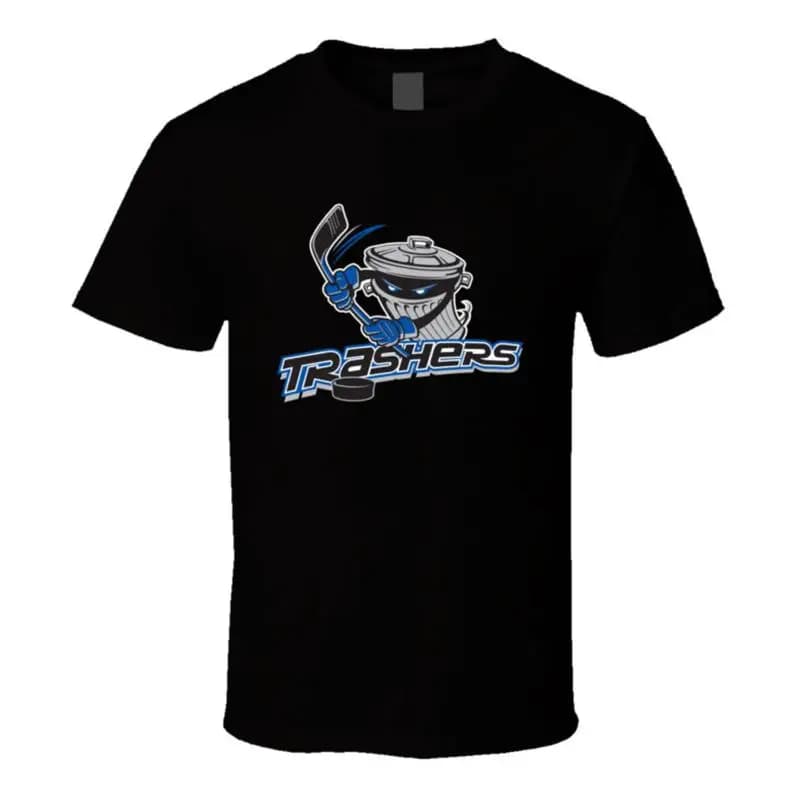 Maglietta nera della squadra di hockey Danbury Trashers Uhl
