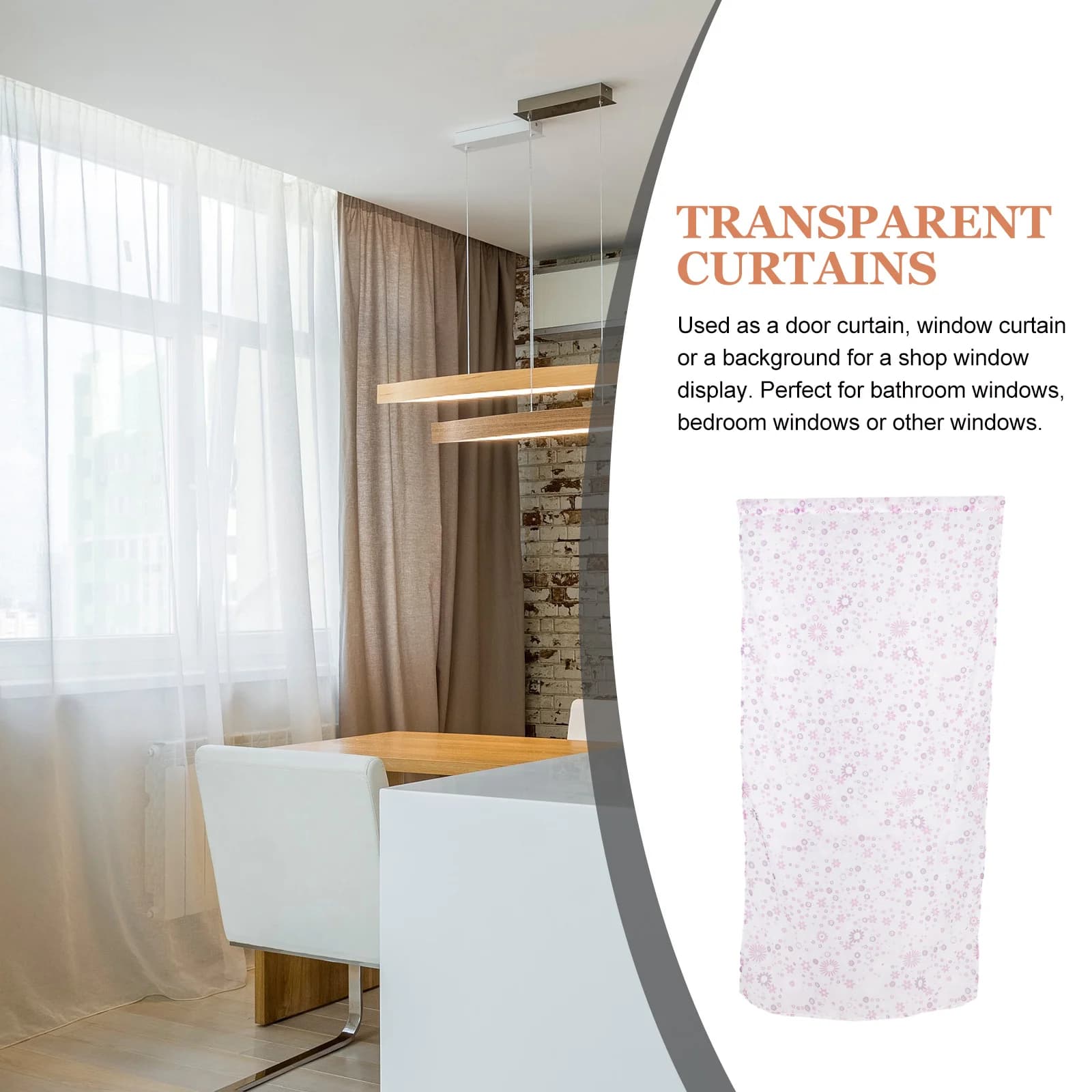 100X200Cm Tende trasparenti Tulip Stampa Poliestere Tulle Tenda per finestra per la decorazione della stanza Tende in voile trasparente Privacy Filtro luce