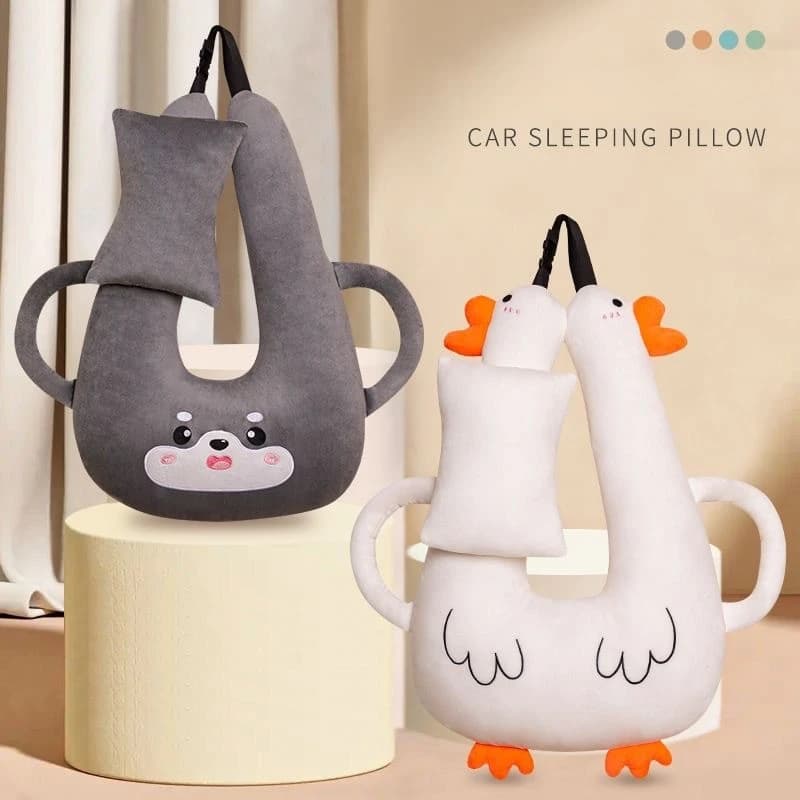 Creative car sleeping pillow children's car neck protection pillow adult seat belt anti pinch neck pillow cushion Seat supports