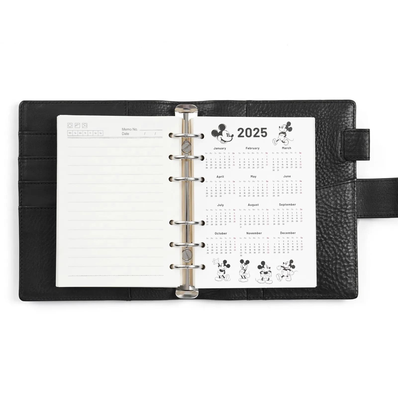Moterm A6 Size Elite Rings Planner without Big Back Pocket Vegetable Tanned Leather Binder Notebook Journals Wallet Diary
