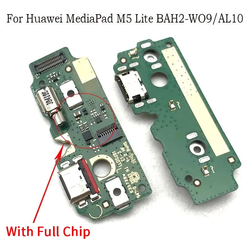Microfono Caricabatteria PCB Board Per Huawei Mediapad M5 lite BAH2-W09/AL10 Porta USB Connettore a Nastro Della Flessione