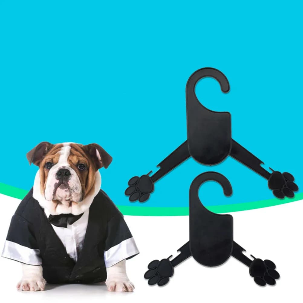 10 Pezzi Appendiabiti in Plastica per Cani e Gatti, Robusti e Indeformabili, Supporto per Vestiti per Piccoli Animali Domestici, Soluzione di Stoccaggio alla Moda