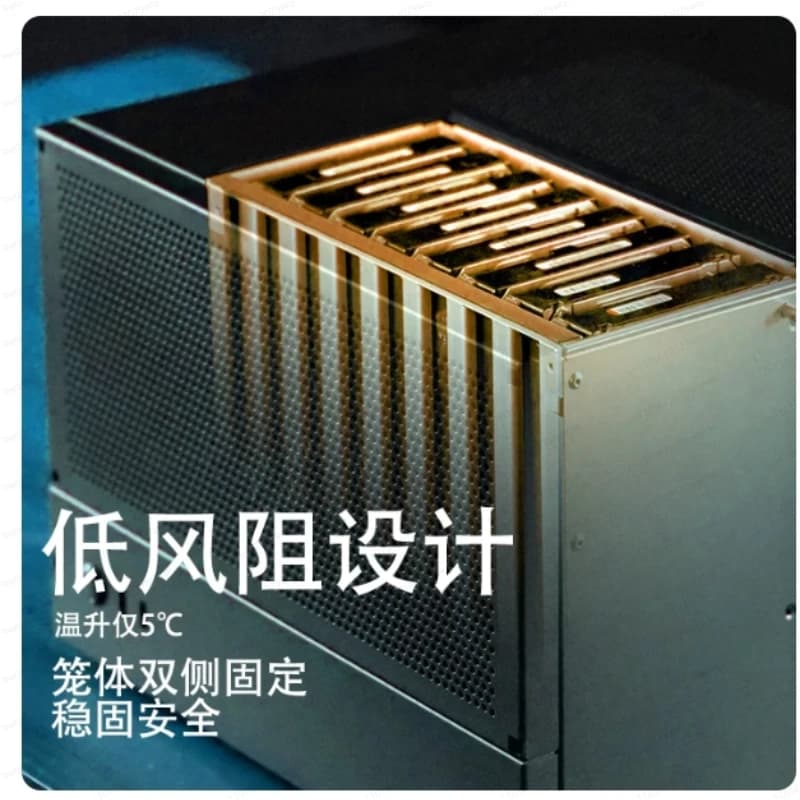 8-Bay NAS Computer Case, Compact ATX Chassis for DIY Storage Server, Build Your Own Black Synology / UnRAID System