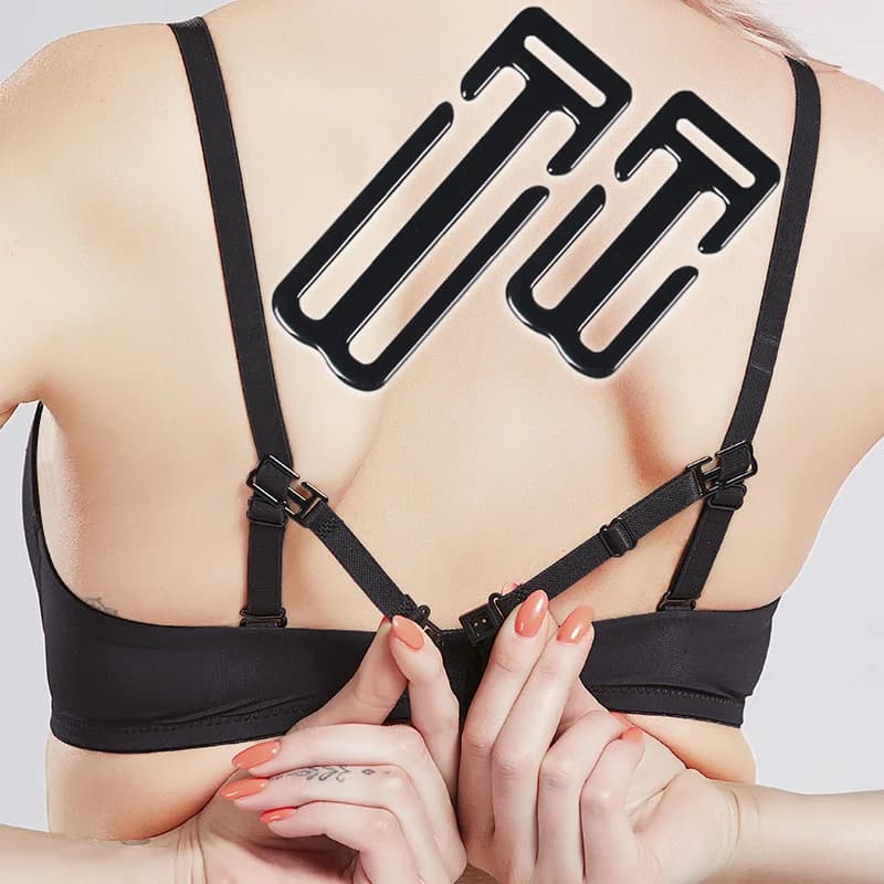 Cinghie per reggiseno Supporto per connettore regolabile antiscivolo Cintura per biancheria intima Cintura per tracolla Fibbia Accessori di fissaggio 1,0 cm