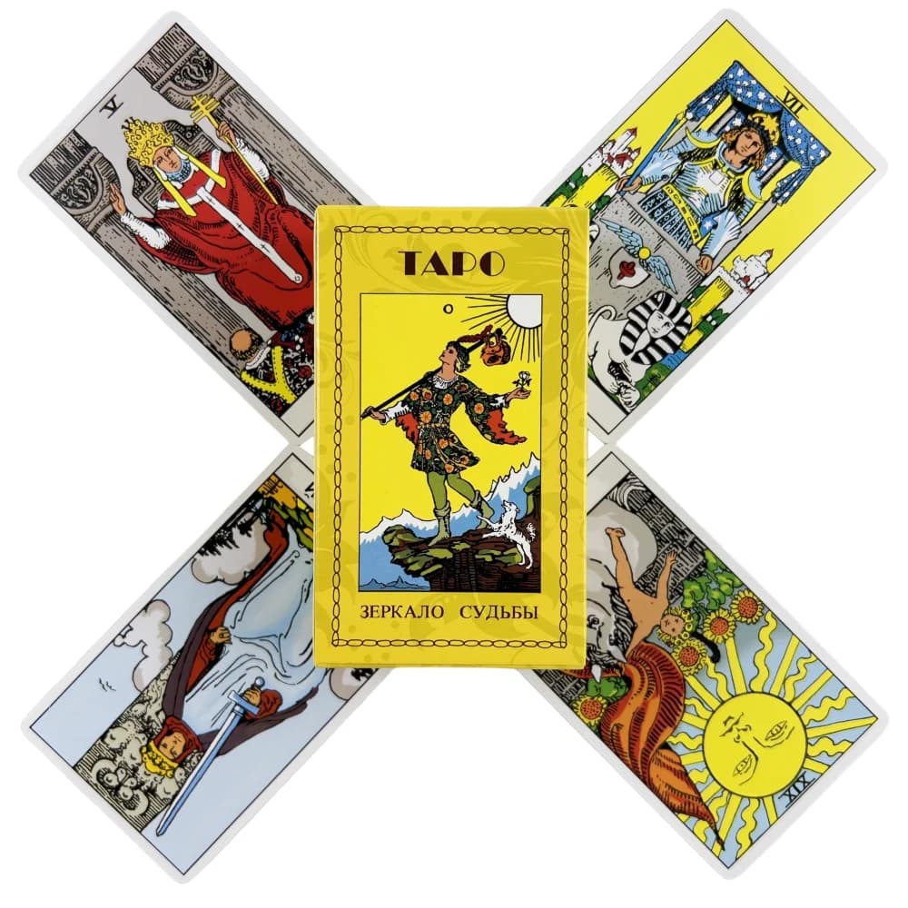 Carte dei tarocchi del cavaliere russo un mazzo 78 con guida di carta Oracle Visions divinazione Centennial Edition Borad Playing Games
