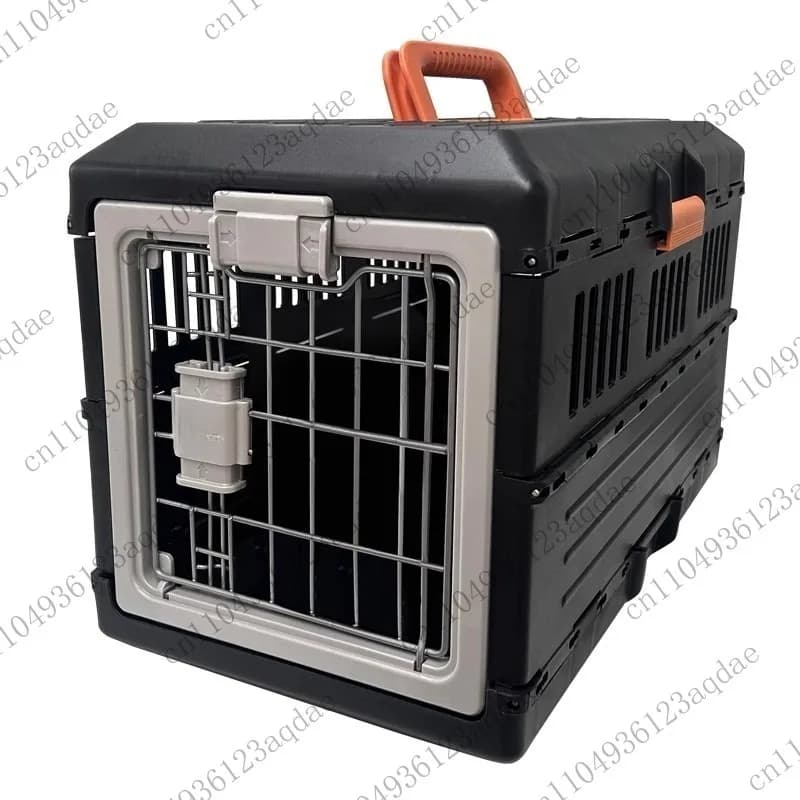 Trasportino pieghevole per animali domestici per cassa di trasporto per gatti e cani da viaggio aereo