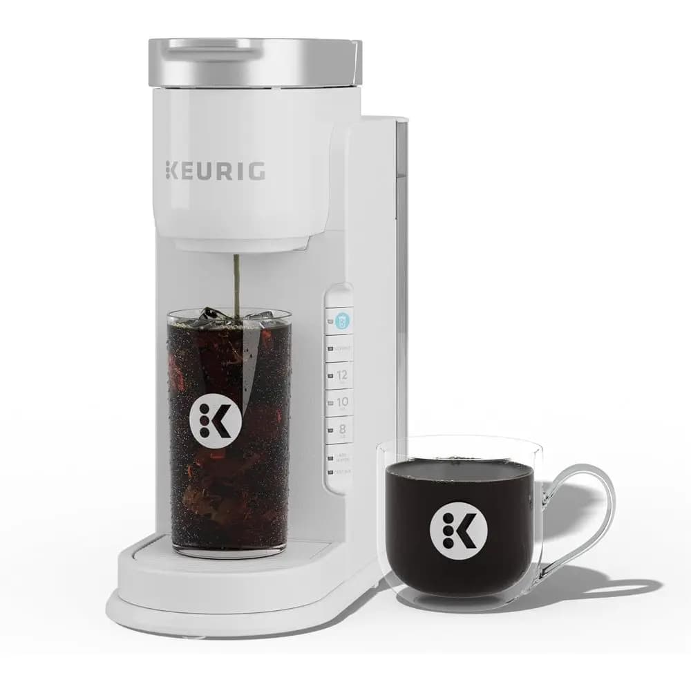 Coffee machine Cold Monodose, Preparation for Caldo and Freddo, Compatible with All Capsules K-Cup, White