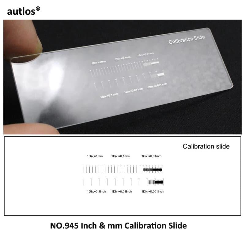 945 Reticolo multifunzionale ad alta precisione Micrometro ottico Microscopio Reticolo Righello metrico per microscopio