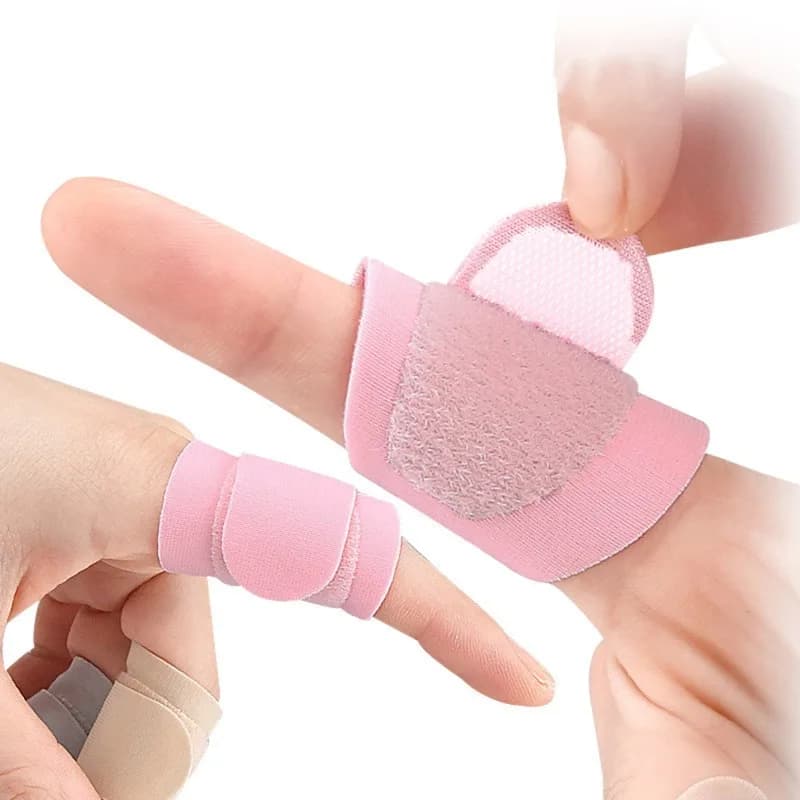 Copertura per Dita Regolabile con Velcro, Protezione Universale per Dieci Dita, Fascia per Dita Riutilizzabile