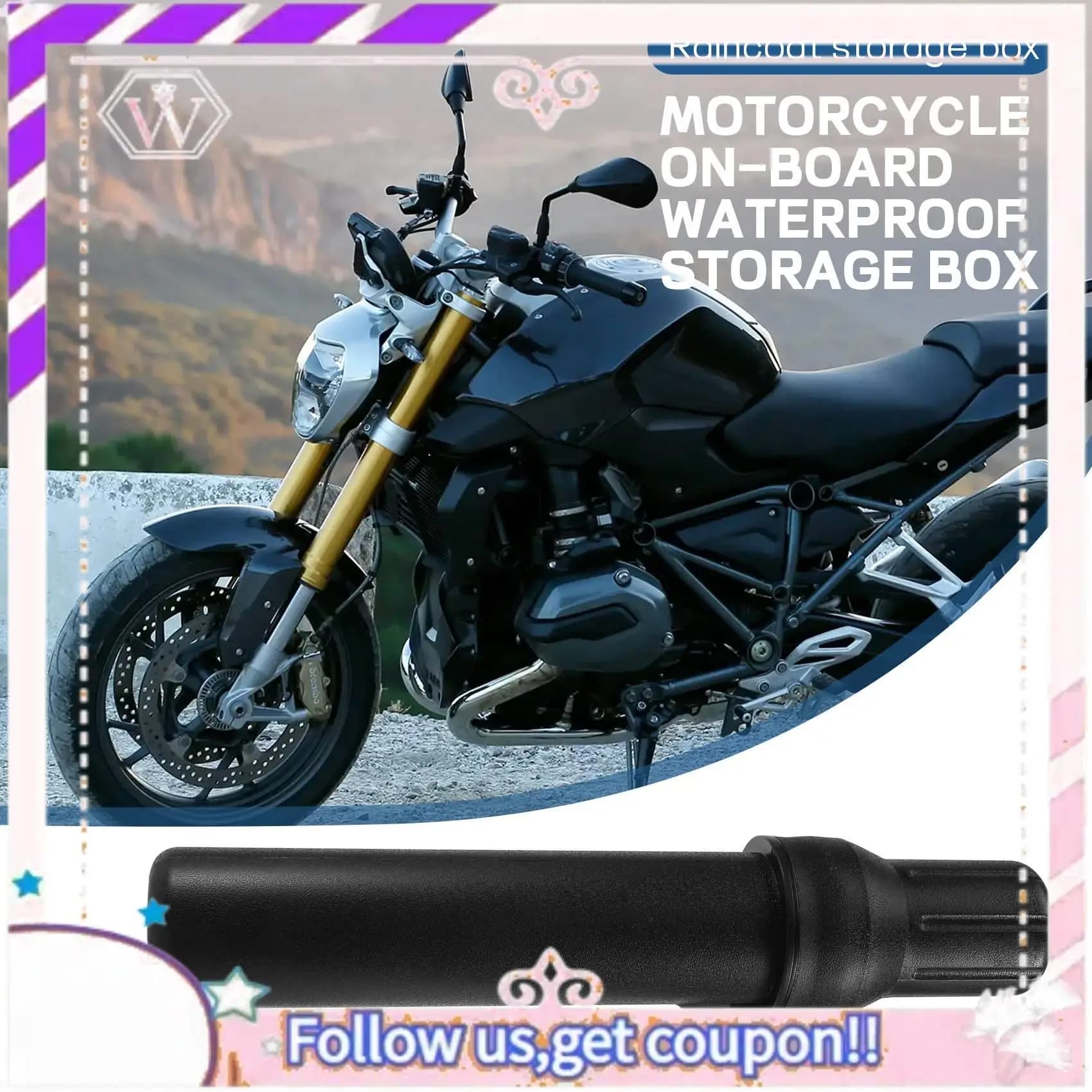 A76T-Accessori per moto fuoristrada universali Guanti per tubi impermeabili Scatola portaoggetti impermeabile