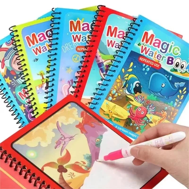 NEW Magic Water Drawing Books Coloring Books Painting Toys for Birthday Christmas New Year Gift for Boys and Girls