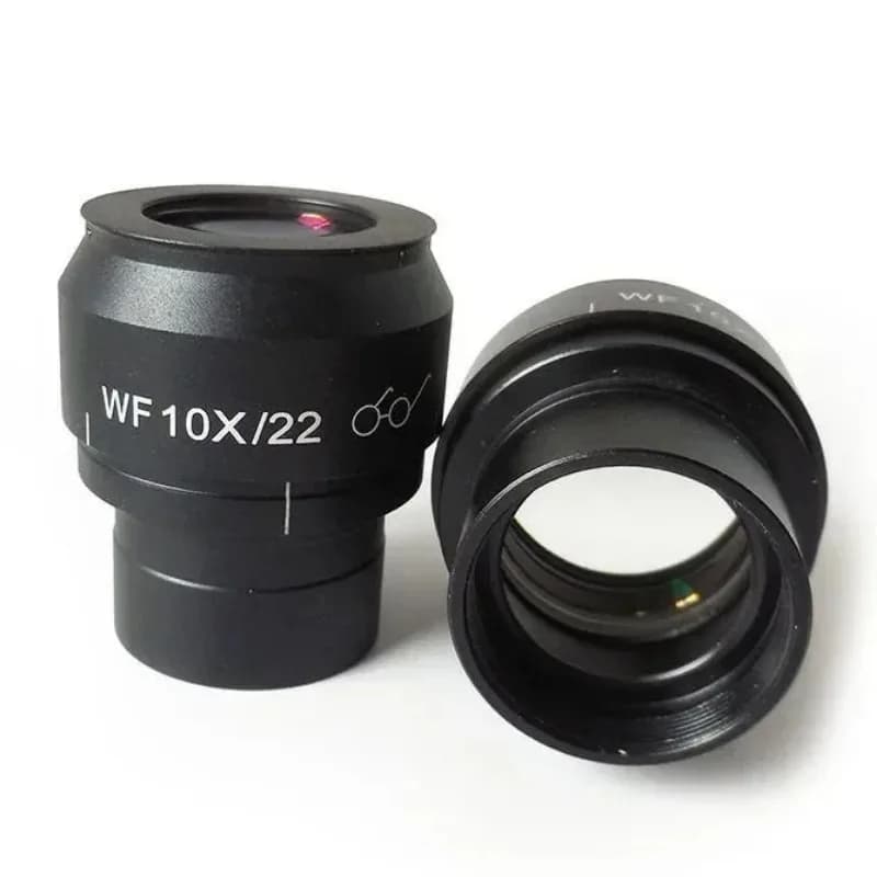 Oculare per microscopio grandangolare WF10X con punto oculare alto, diottria regolabile, campo visivo 22MM per microscopio biologico