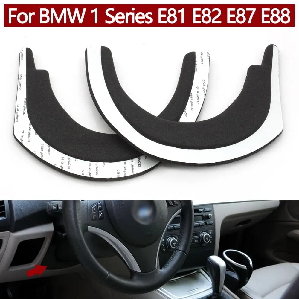 Car Front Dashboard Steering Wheel Lower Column Cover Sponge Backplate For BMW 1 Series E81 E82 E87 E88 2007-2013 51456982670