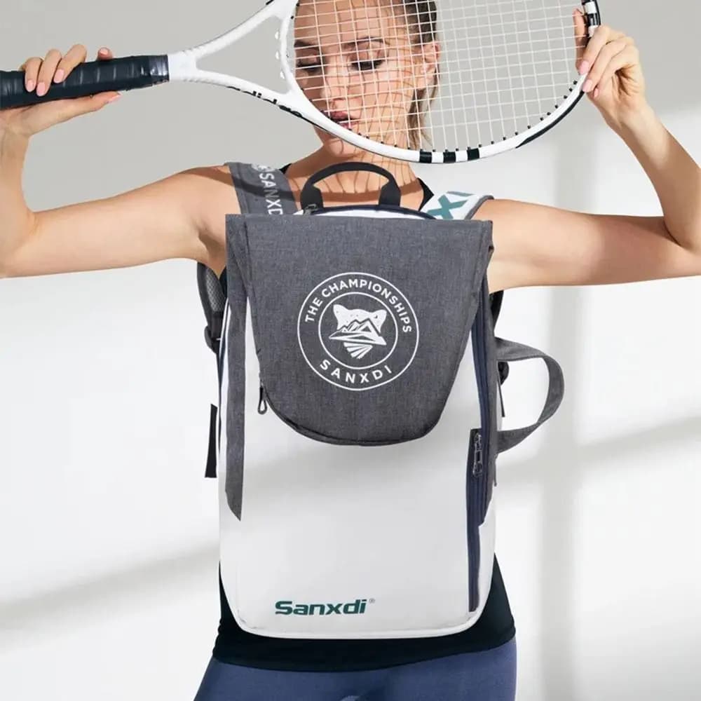 Zaino professionale pieghevole per racchette da tennis, borsa creativa per tennis, borsa impermeabile espandibile per racchette da badminton, unisex