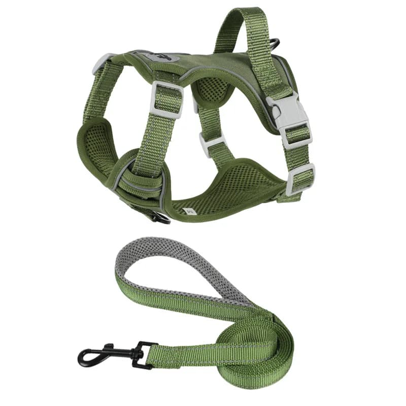 Set di cinture pettorali stile gilet per cani con catena riflettente antiscivolo per cani, comodo e traspirante, adatto per cani e gatti