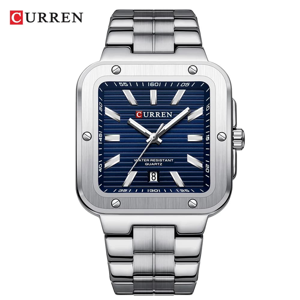 CURREN Men Watches Fashion Analog Stainless Steel Quartz Waterproof Watches,Gift for Men.